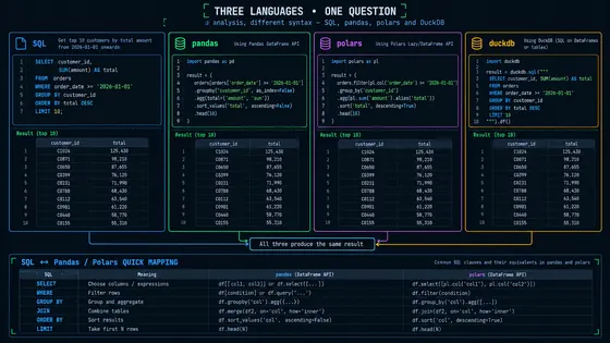 Illustration for: SQL to Python for Data Analysis: The Practical Translation Guide